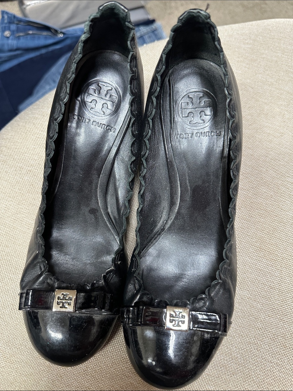 Tory Burch Black heels size 6.5